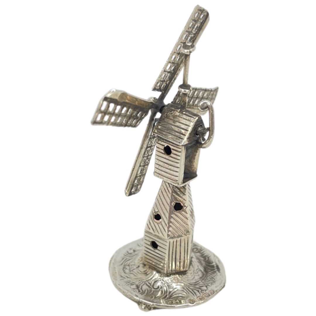 Novelty Silver Windmill. 13 g. Sheffield Import 1896, Samuel Boyce Landeck - Image 2 of 3