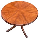 Two reproduction circular coffee tables