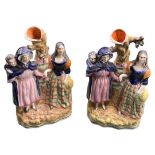 Pair of Staffordshire figures