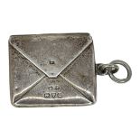 Silver Pendant Stamp Holder. 5 g. Chester 1904, Albert Jenkins