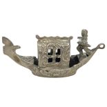 Novelty Silver Gondola. German c.1900