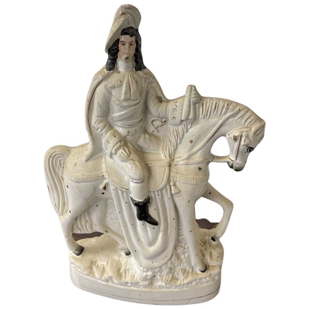 Pair of Staffordshire Figures on Horseback - Image 3 of 4