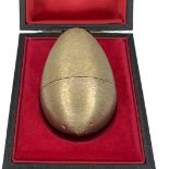 Stuart Devlin Novelty Cased Egg. 137 g. London 1973, Stuart Devlin