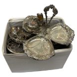Large Quantity Silver Plated and other Items.