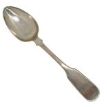 Rare Scottish Provincial Silver Fiddle Pattern Teaspoon. 20 g. DUNDEE, c.1810-1839, William Kermath