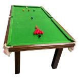 Quarter Size Slate Bed Snooker/Dining Table