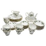 Quantity of Dinner and Tea Wares. Colclough 'Ivy' Pattern