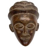 A Chokwe Angola Carved Wood Tribal Mask,