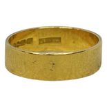 22ct Gold Band Ring, 4.5g