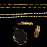 Mixed Lot of 9ct Gold Jewellery, Total Gold Weight 14g.