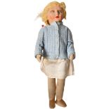 Norah Wellings Style Doll with Papier Mache Head