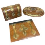 Good Quality Brass Bound Desk Tray, Casket and Book Cover (3)