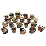 Quantity of Miniature Royal Doulton Character Jugs and 1 other. (20)