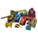 Quantity of Dinky and Corgi Industrial Cranes and Vehicles (c.10)
