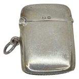 Silver Vesta Case. 16g. Birmingham 1917, W J Myatt & Co