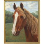 ENGLISH SCHOOL (20TH CENTURY) Study of the Head of a Chestnut Horse