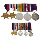 45281 - Group of 5 World War 2 medals comp -
