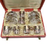 Royal Crown Derby Old Imari Cased Six Piece Coffee Set