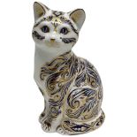 Royal Crown Derby Majestic Cat Paperweight