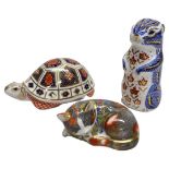 Group of three Royal Crown Derby Paperweights