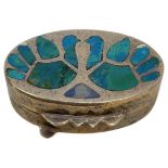 Silver and Enamel Pill Box 30 g.