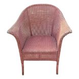 Pink Lloyd Loom chair and linen basket