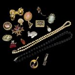 Mixed Lot of Costume Jewellery to Include a 14k Stamped Pendant, etc.