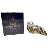 Royal Crown Derby Harbour Seal Paperweight