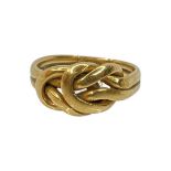 9ct Gold Knot Ring, 7g.