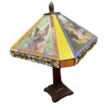 Danbury Mint Limited Edition "The German Shepherd Stained Glass Table Lamp"