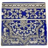 A Qajar Tile, 19th century