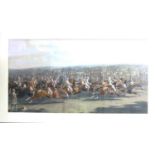 Antique Engraving - Horse Racing Scene