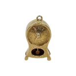 9ct Gold Mantle Clock Charm / Movable Piece, 4.9g