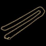 9ct Yellow Gold Rope Chain, 6.6 grams