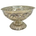 Early Silver Pedestal Dish. 116 g. Probably German Early 19th Century