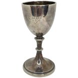 Small Silver Travelling Communion Chalice. 89 g. Birmingham 1910, John Henry Wynn