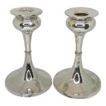 Pair of Silver Candle Sticks, Birmingham 1924 by S Blanckensee & Son Ltd.