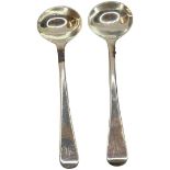 Pair of Silver Mustard Spoons, 16g London 1784 Hester Bateman