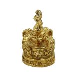 Vintage 9ct Gold Crown Charm, 5.3g
