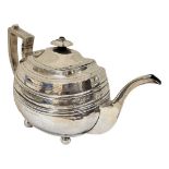 Georgian Provincial Silver Teapot. 573 g. Newcastle 1809, Dorothy Langlands