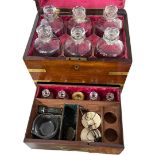 A George III, early 19th Century, Brass Bound Mahogany Apothecary Chest
