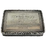 Fine Large Snuff Box. 114 g. Birmingham 1838, Francis Clark