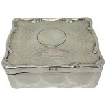 Planished Silver Trinket Box. Birmingham 1907, Henry Matthews