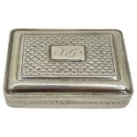 Georgian Silver Snuff Box. Birmingham 1818, Joseph Wilmore