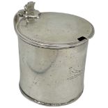 Provincial Georgian Silver Drum Mustard. 98 g. Newcastle 1784, John Langlands I & John Robertson I