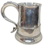 Large Silver Crested Tankard, 593 g. London 1776, John Payne.