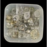 Box of Glass Inkwells