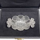 A very fine Mughul carved rock crystal eight-lobed dish with leaf and flower decoration