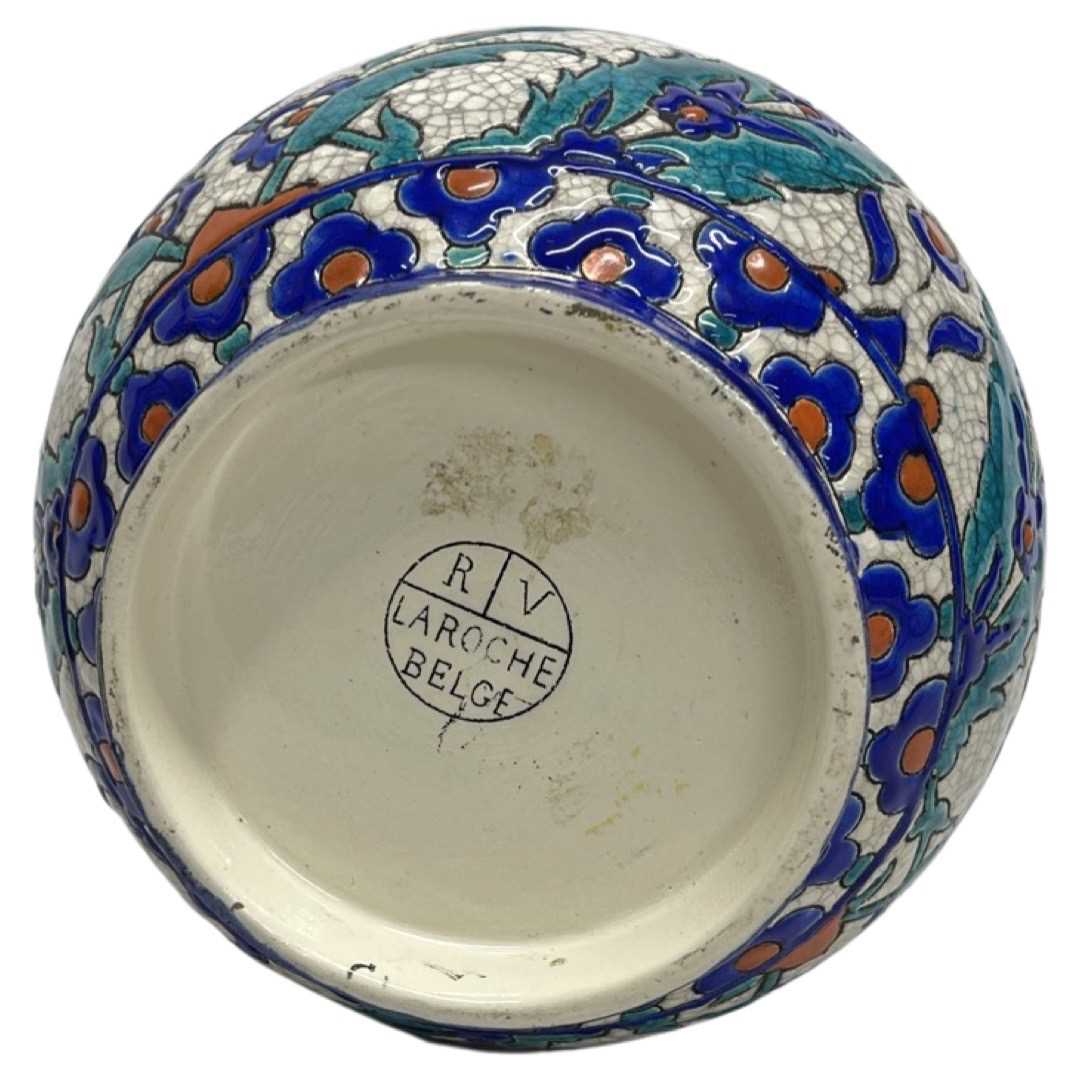 A French 19th century Iznik-style ewer by R V Laroche, Belge - Image 3 of 3