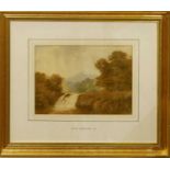 William Moore (British, 1817-1909) Waterfall Scene
